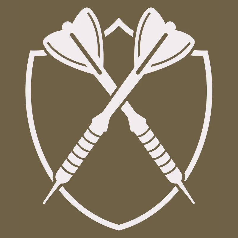 Croix de Bouclier de Fléchettes – Symbole de Précision