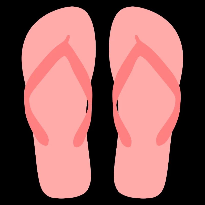 Bubblegum-rosa Flip-Flop-Kunst