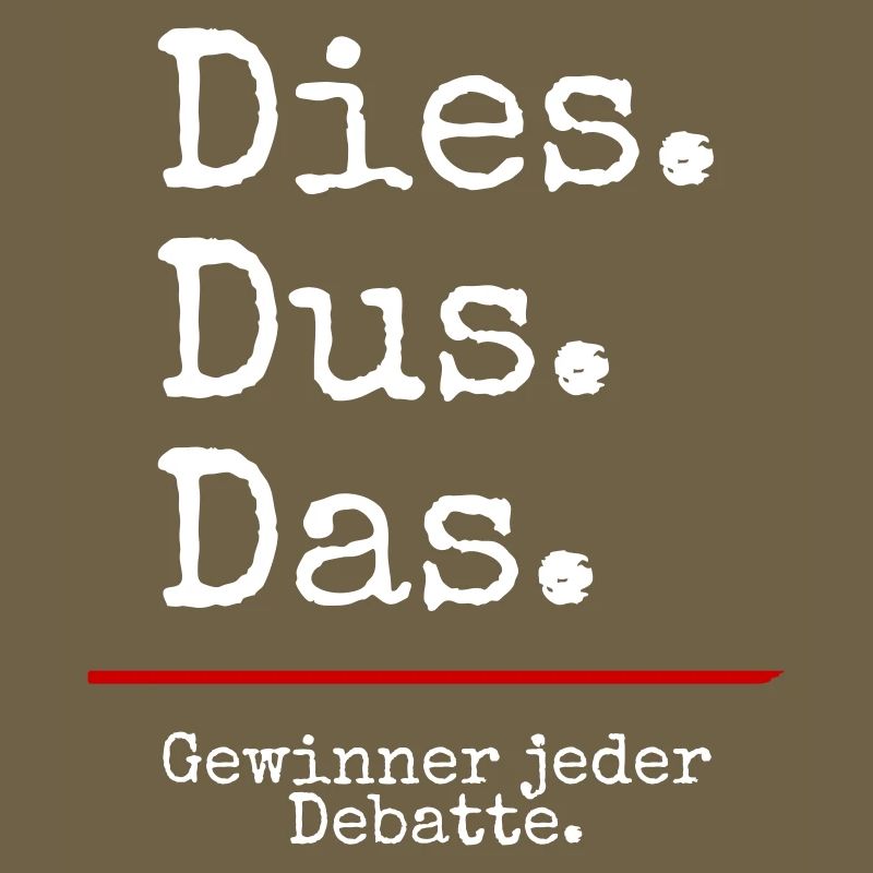 Dies Dus Das Debatte (black)