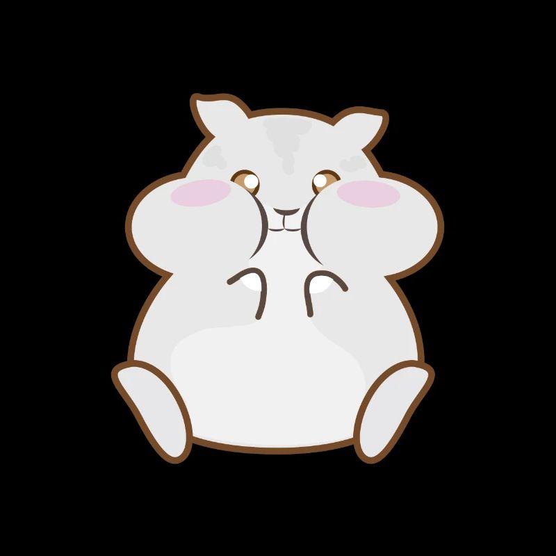 funny animals child motifs hamster eats nuts