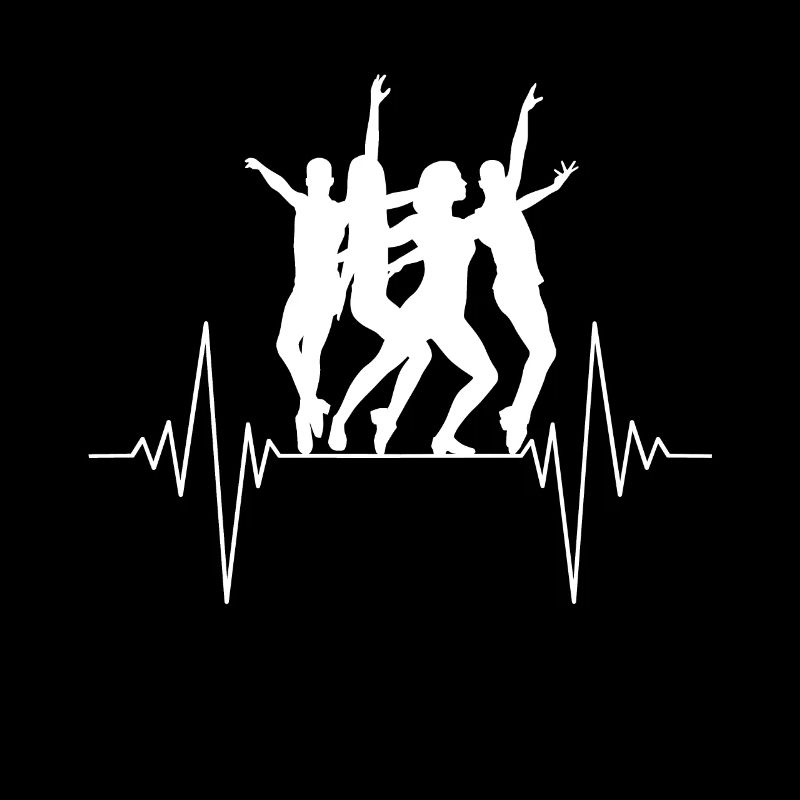 Dancing silhouettes in heart rhythm
