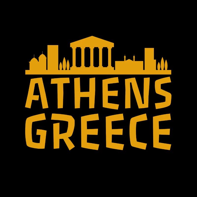 Athens Greece Silhouette Shirt Design