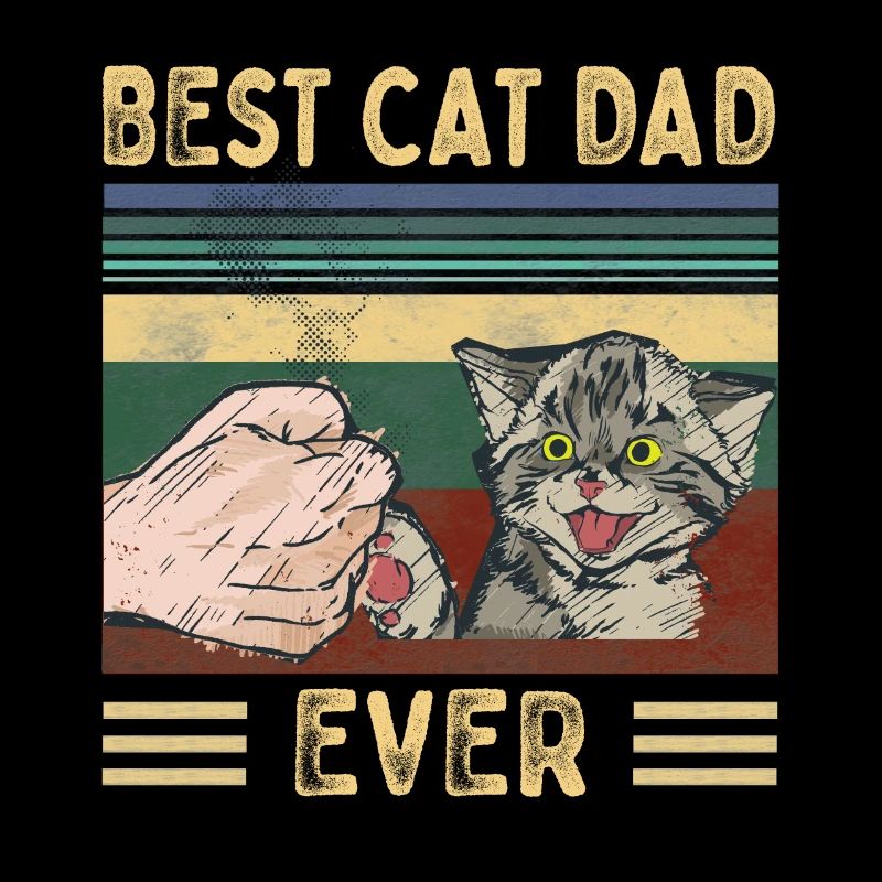 Best Cat Dad Ever Bester Katzenpapa Vater Kätzchen