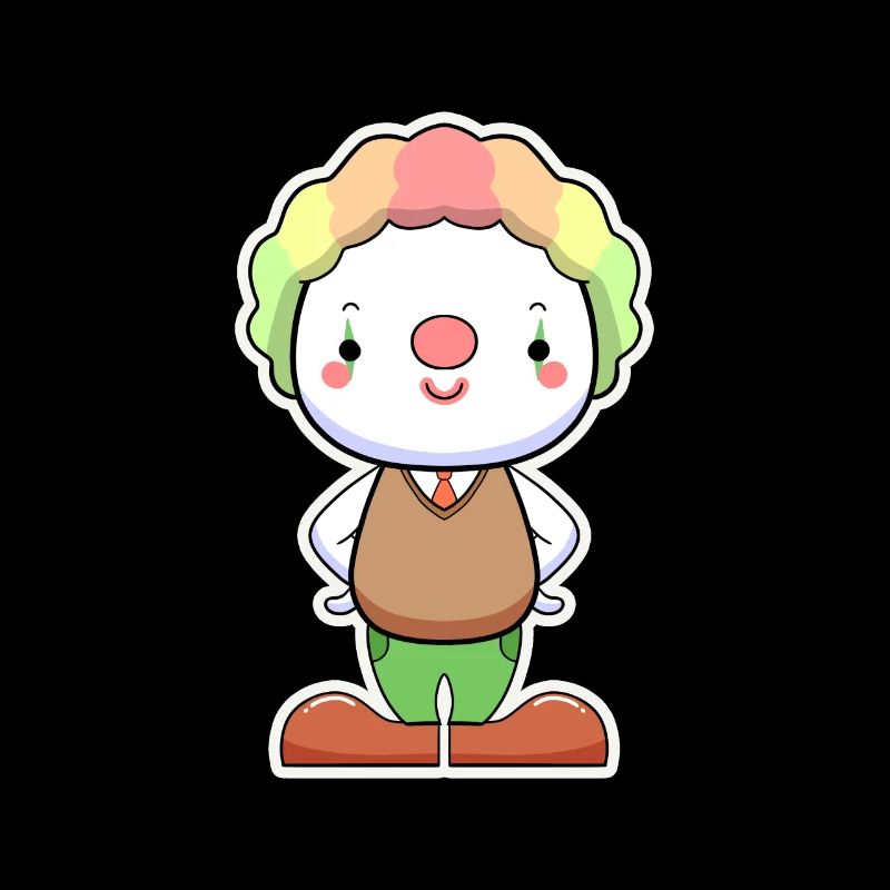 Charme coloré de clown
