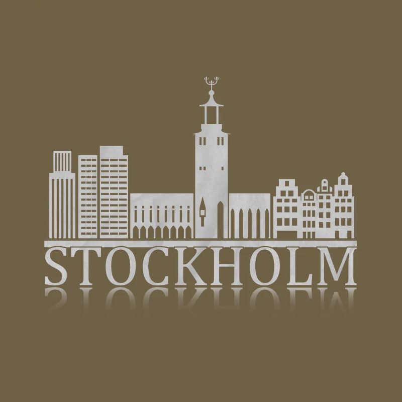 Stockholm Skyline Reflection