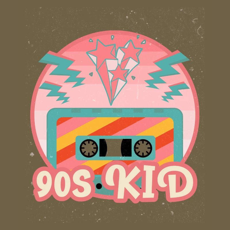 Mixtape Cassette 90s Kid Stars Flashes