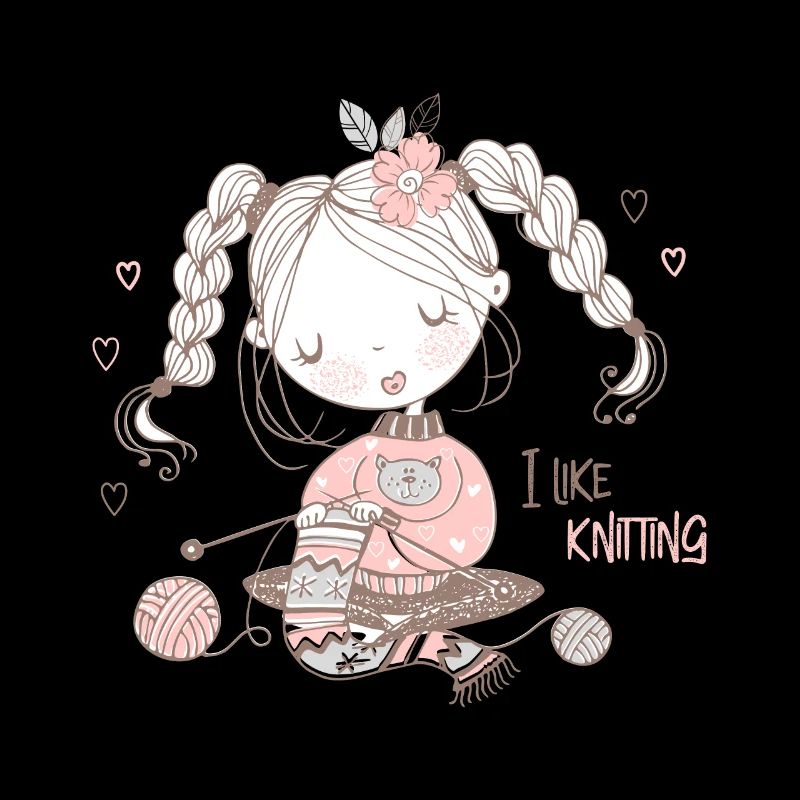 Tricoteuse « I like kntting »