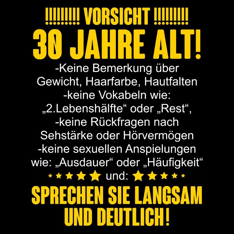 30. Geburtstag Lustiger Spruch