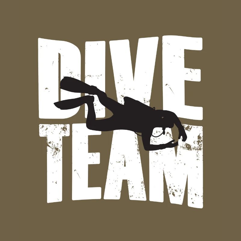 Équipe de plongée Diver Silhouette