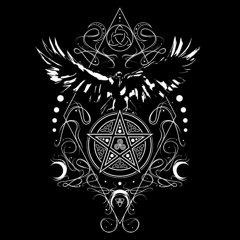 Triskelion Triskele Triple Spirale Wicca Pentagramme
