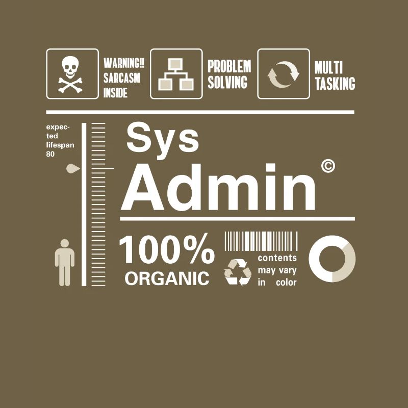 sys admin Contenu Ironie Humour Ordinateur Nerd pc cor