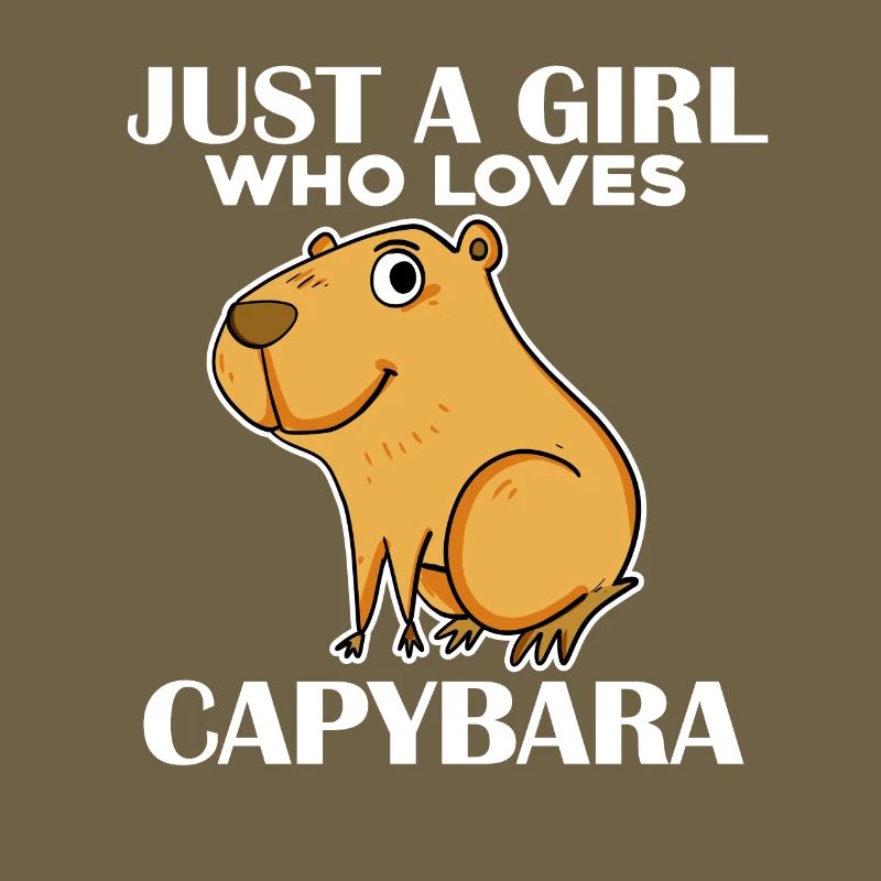 Capybara Mädchen Spruch