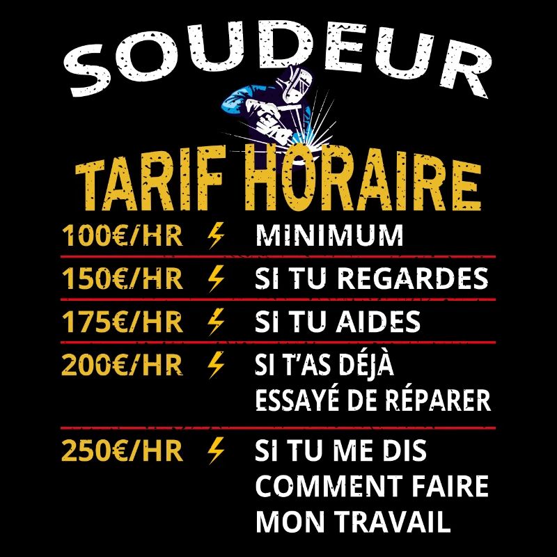 Tarif horaire soudeur cadeau pour soudeurs