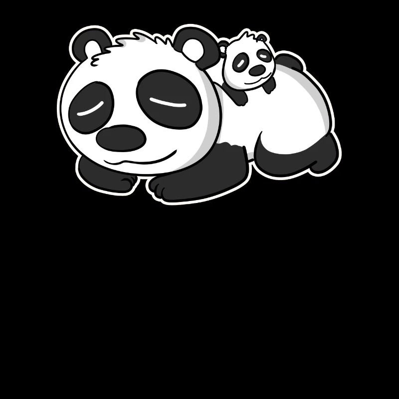 Panda Papa mit Baby Panda