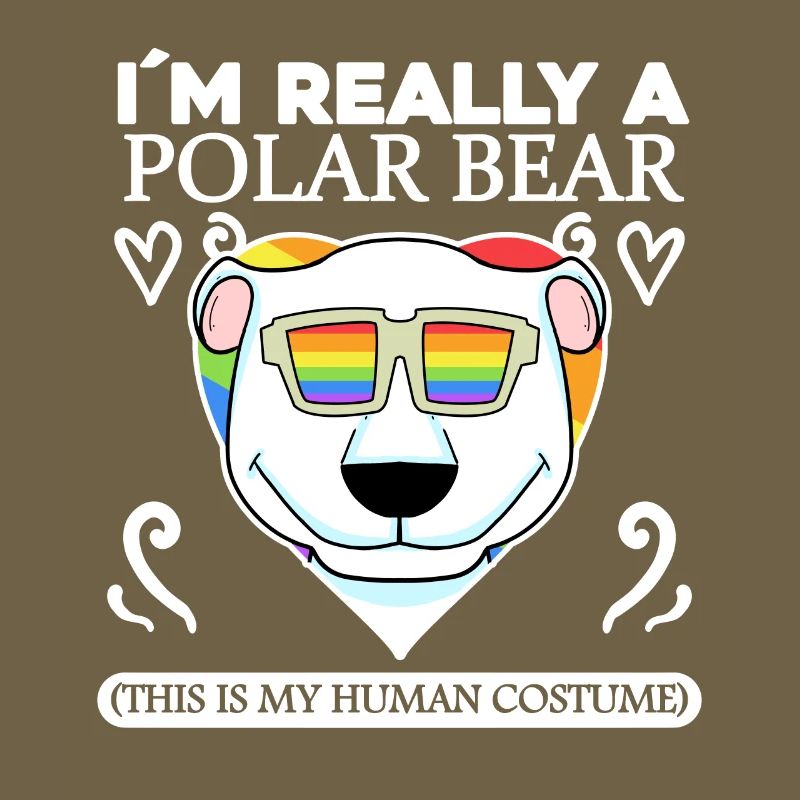Eisbär Polarbär Bär Spruch Sprüche