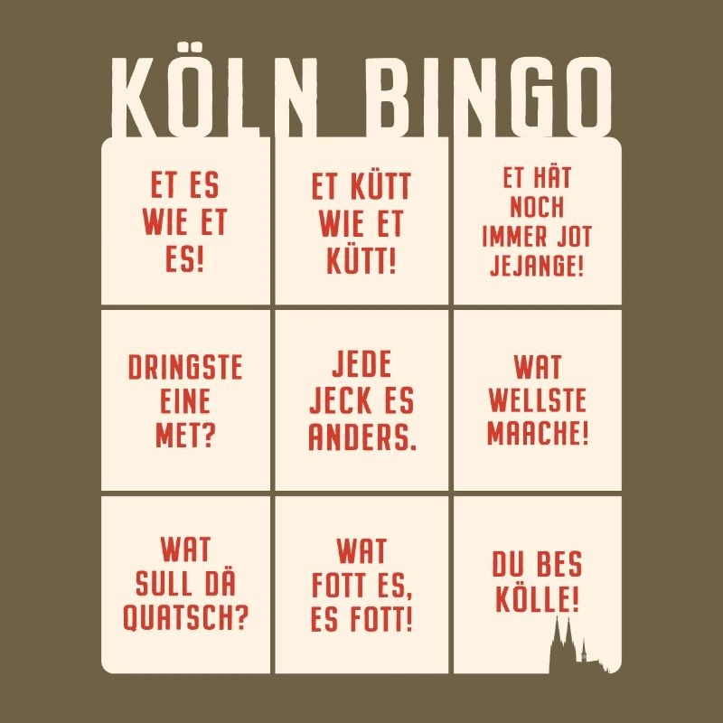 Köln Bingo Kölsch Et Kütt Alaaf Kölner Karneval