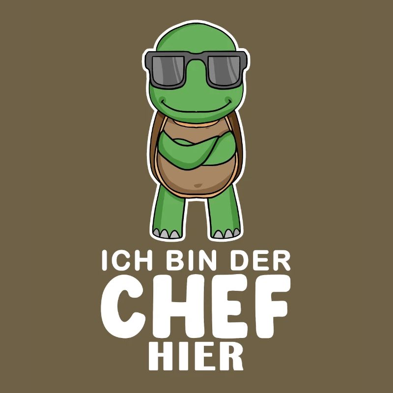 Cool Schildkröte Chef