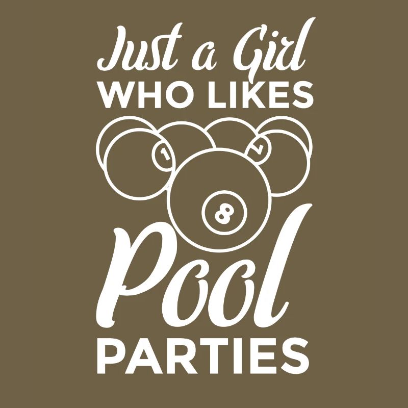 Nur ein Mädchen das Poolpartys mag