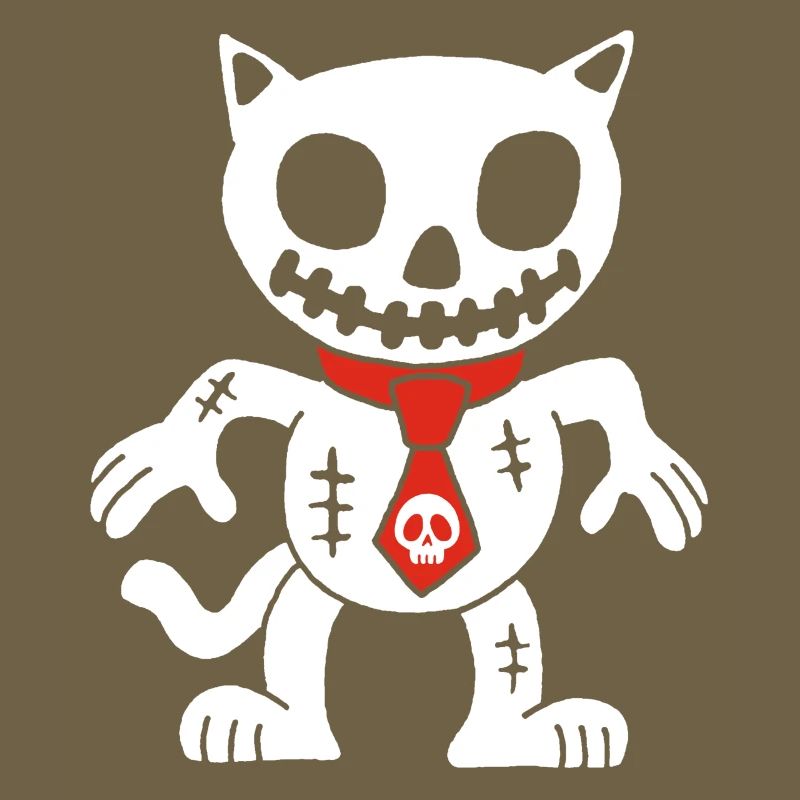 White cat voodoo doll