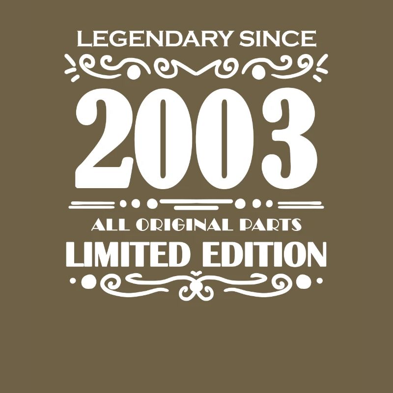 2003 - Année de construction 2003 - Né en 2003