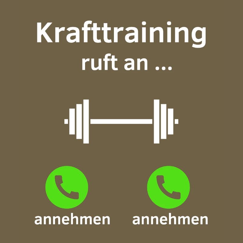 Krafttraining ruft an - annehmen oder annehmen?