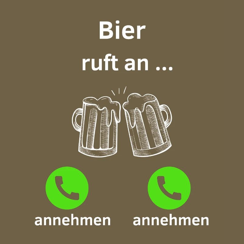 Bier ruft an - annehmen oder annehmen?