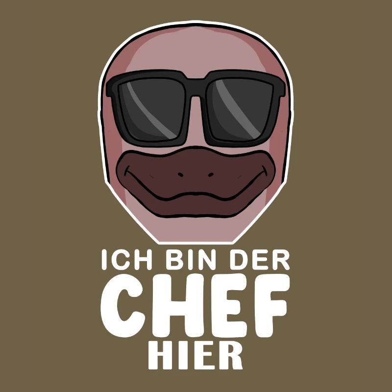 Cool Schnabeltier Chef Spruch