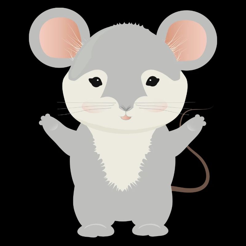 mignonne petite souris à la fourrure grise