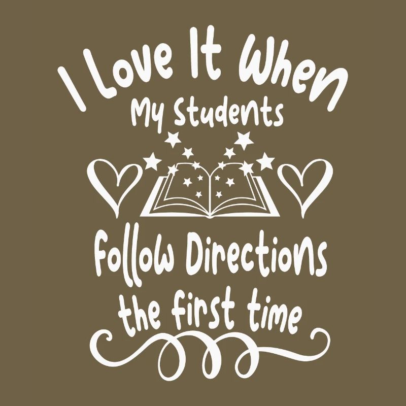 Students follow instructions the first time