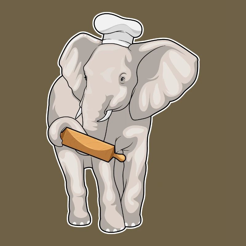 Elephant Baker Rolling Pin Baking
