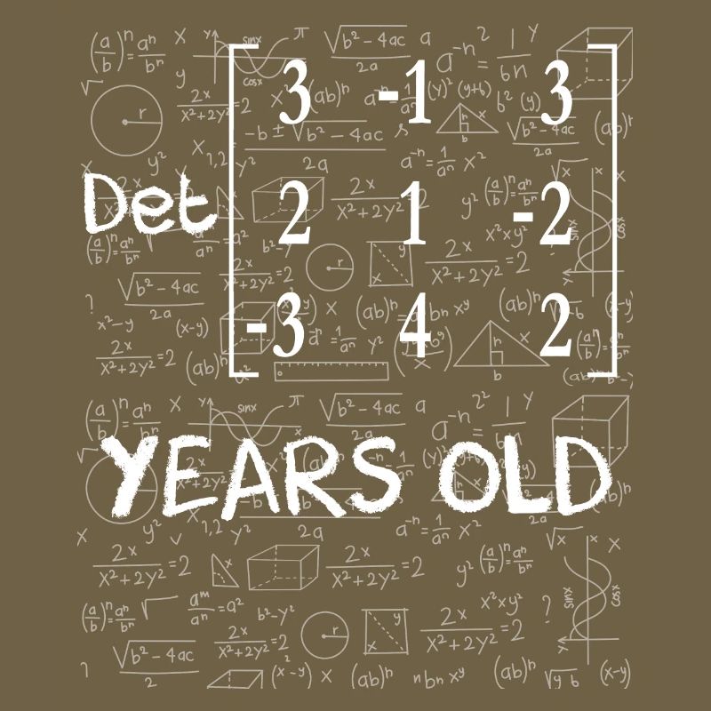 61st birthday 61 years matrix determinant math