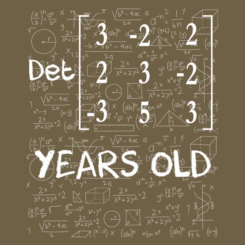 95e anniversaire 95 ans déterminant de matrice