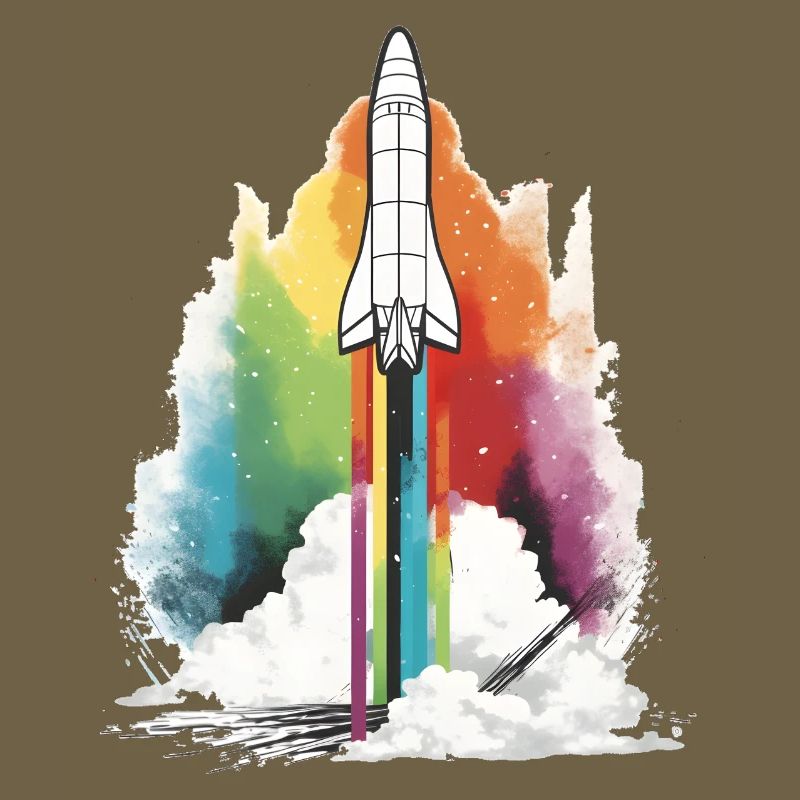 Fusée arc-en-ciel