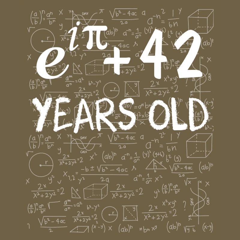 41st birthday 41 years old Euler Identity gift