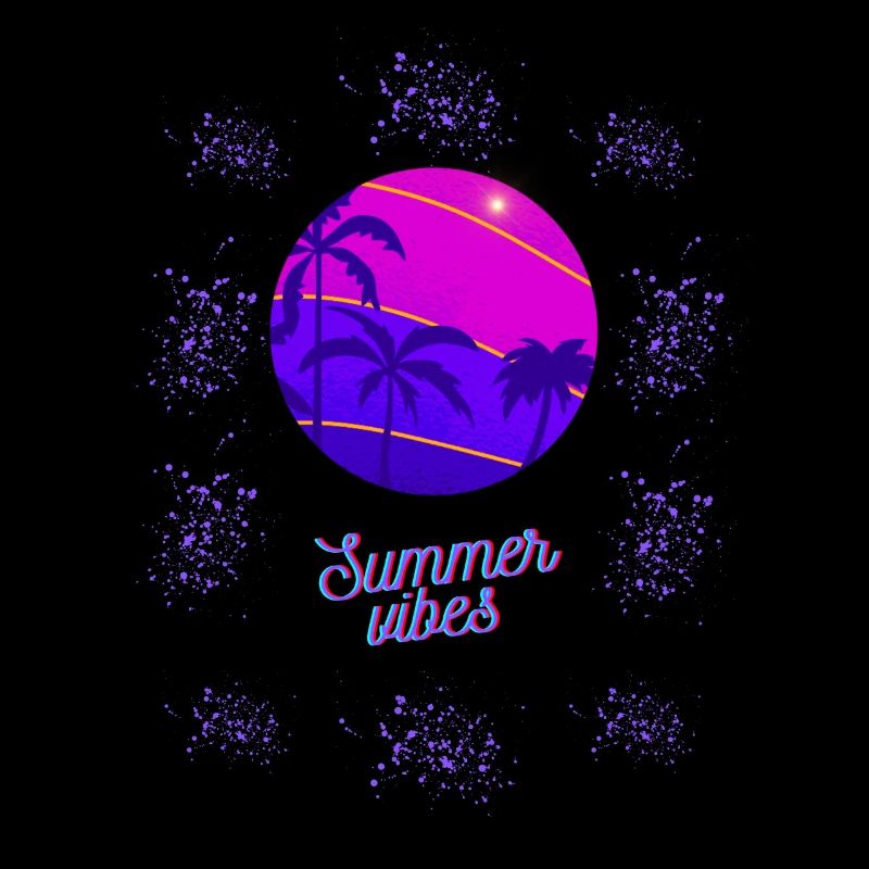 Summer Vibes Neon Design