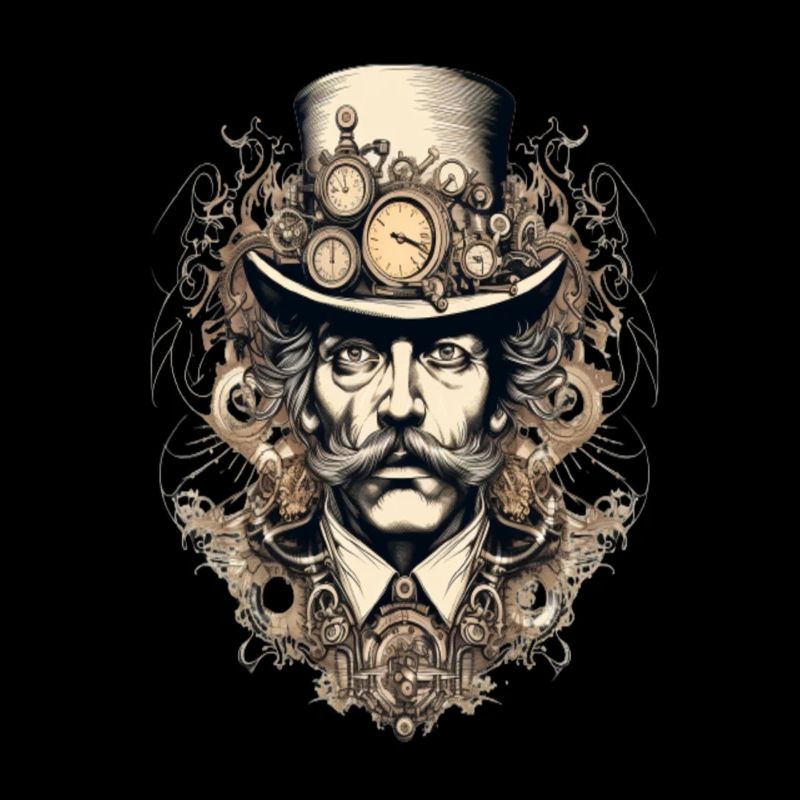 Steampunk Gentleman mit Uhren