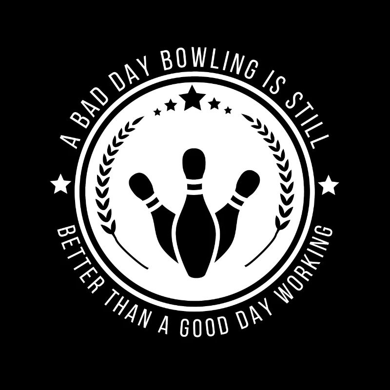 Lustiges Bowling-Arbeitszitat
