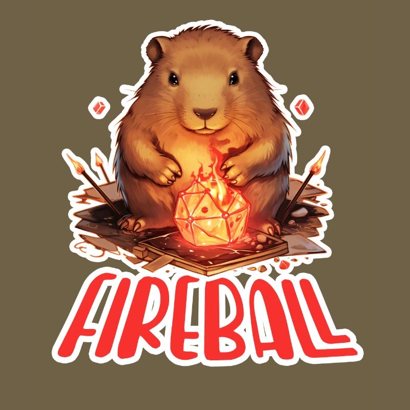 Capybara Mage – Conception de RPG boule de feu