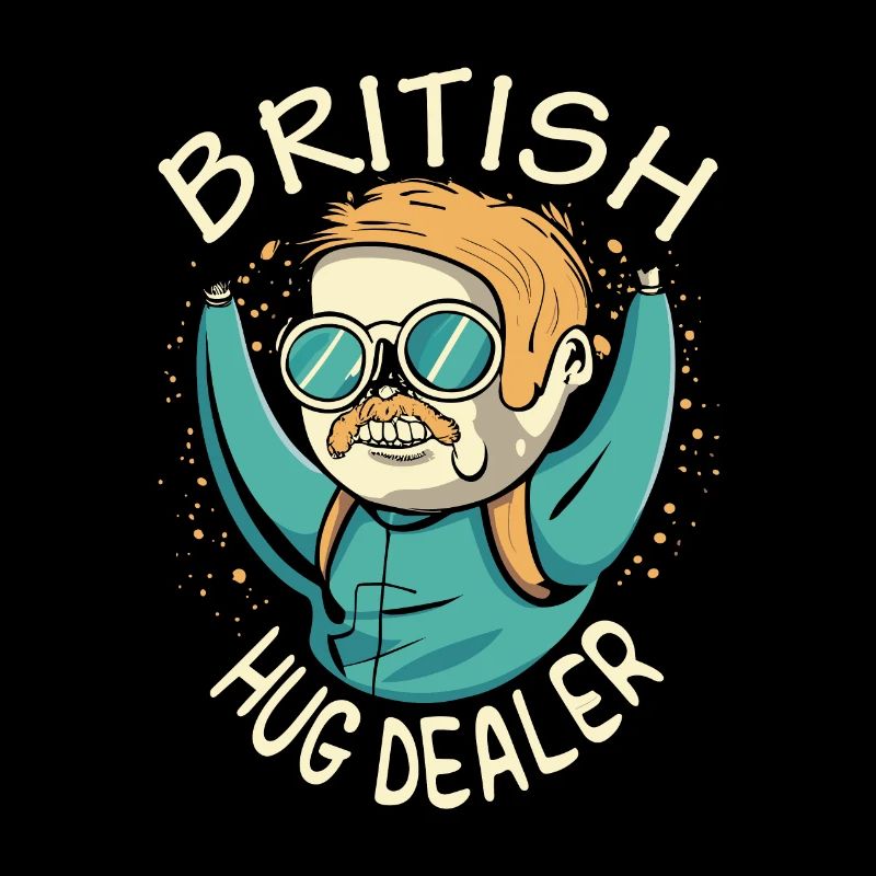 Funny 'British Hug Dealer' Tee