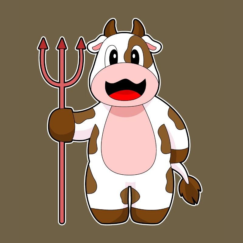 Vache Halloween Devil Trident