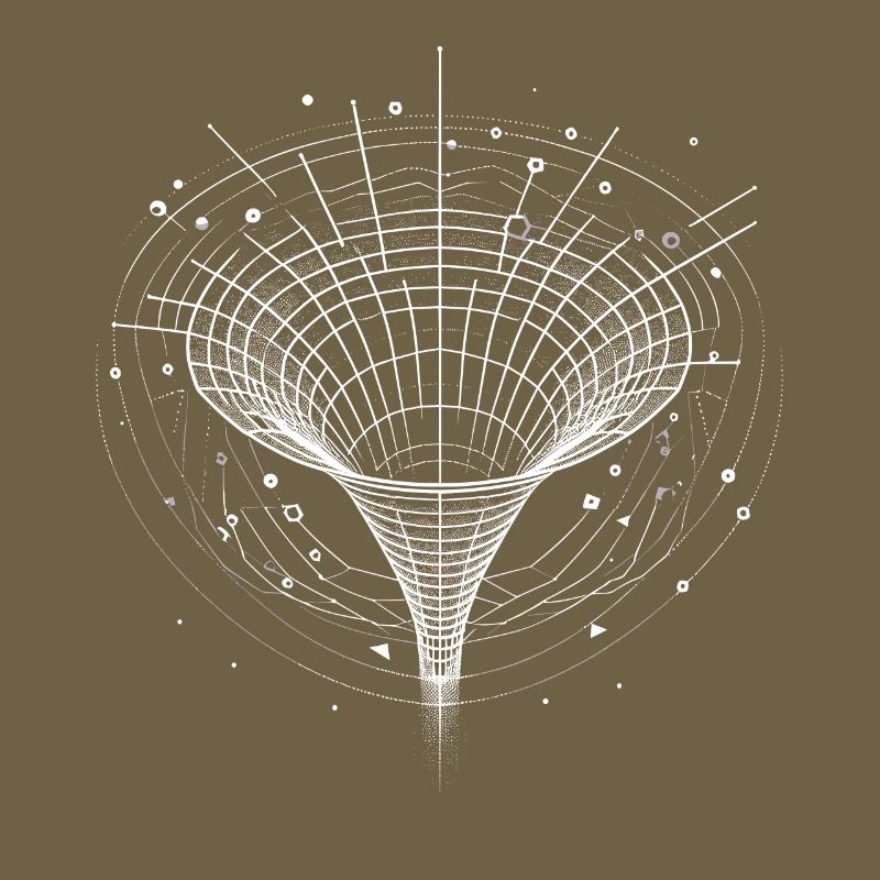 Black Hole Funnel in Space