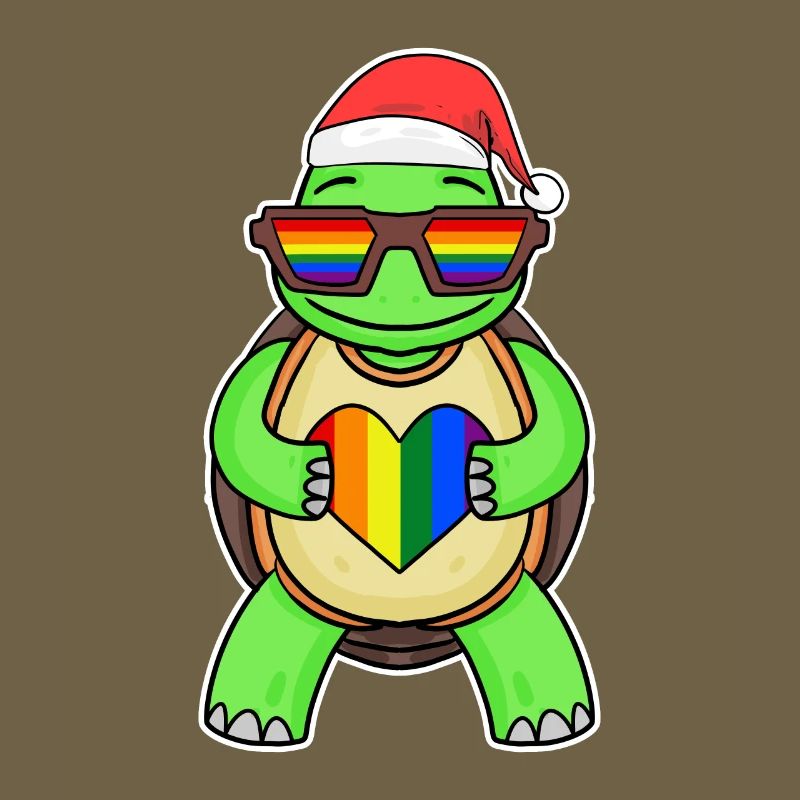 Turtle Rainbow Christmas