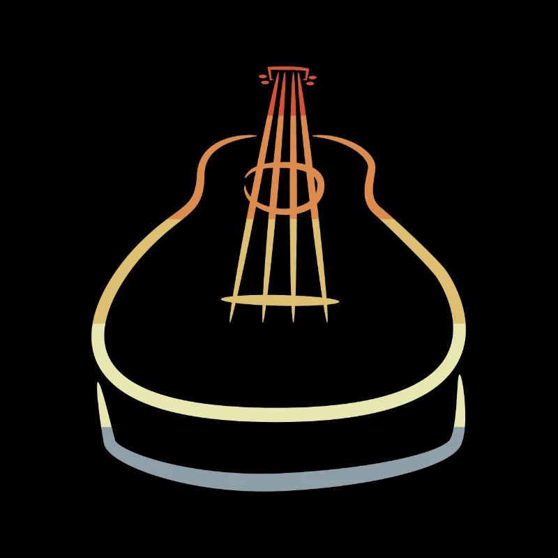 Retro Ukulele Sketch