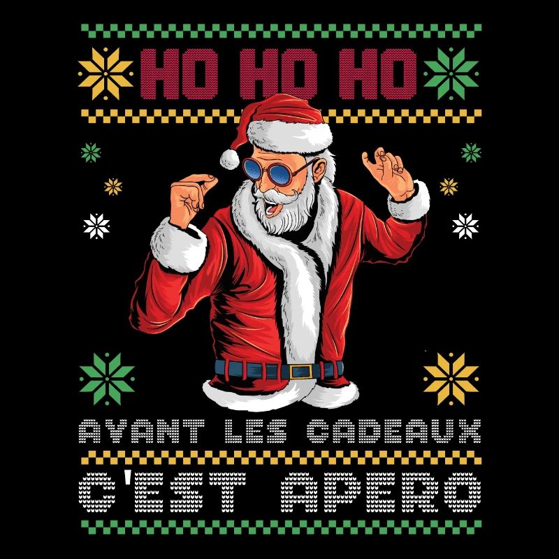 Pull Moche De Noël Cadeau Famille Humour Apéro