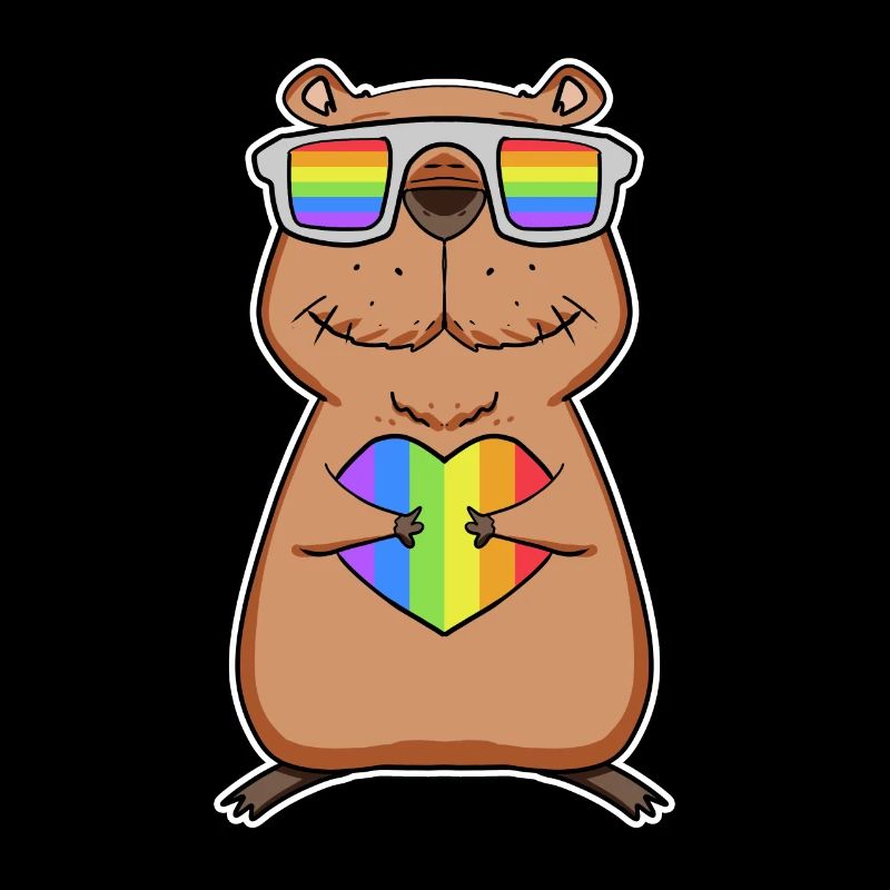 Capybara Capybara Rainbow