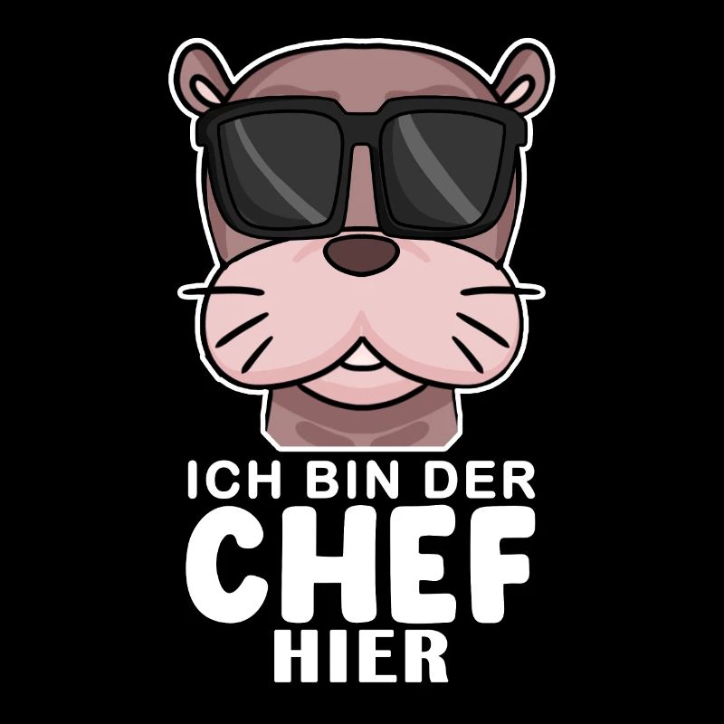 Chef Spruch mit Seelöwe Motiv