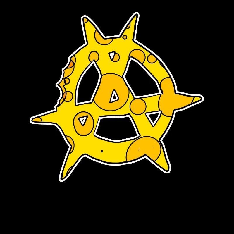 Symbole de l’anarchie en fromage