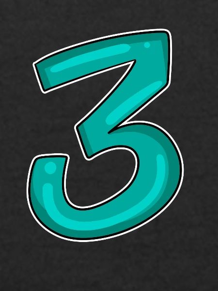 3 - Three - Third