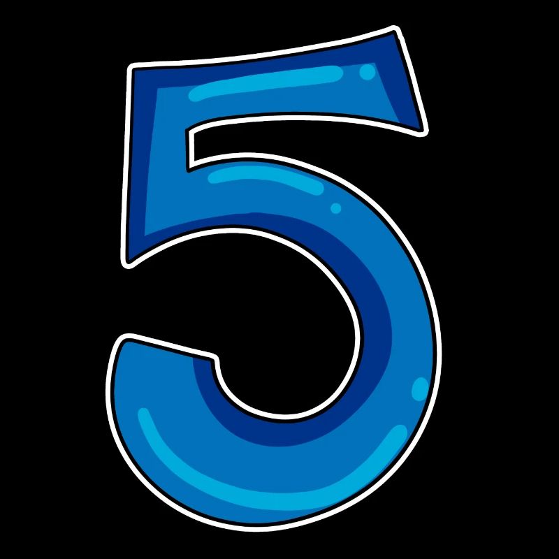 Numéro 5 - Cinq - 5 Motif - Numéro 5 Numéro