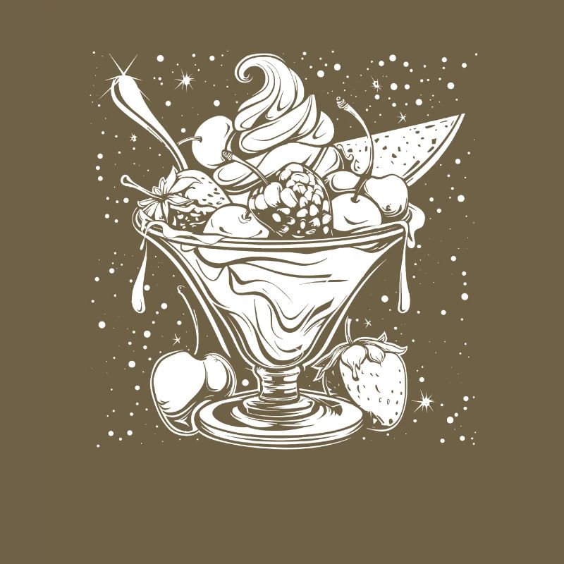 Dessin de coupe glacée